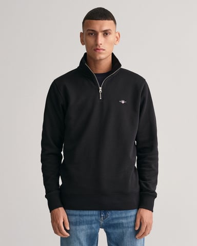 GANT Mens Regular Fit Shield Logo Half Zip Sweatshirt