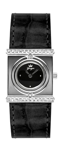 Yonger and Bresson Black Dial Diamonds Watch