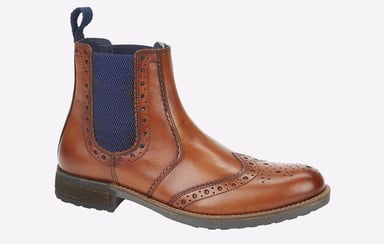 Roamers Newburgh Brogue Chelsea Boots Mens