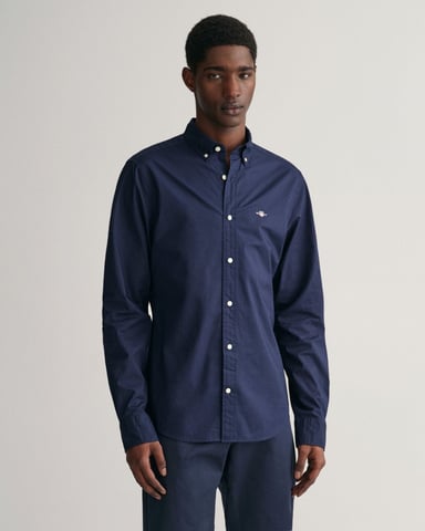 GANT Mens Slim Fit Long Sleeve Poplin Shirt
