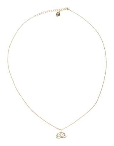 Estella Bartlett Gold Plated Lotus Necklace