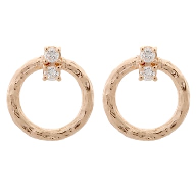 Orphelia 'Novalie' Dames 925 Sterling Zilveren Hangoorbellen - Roze ZO-7129/RG