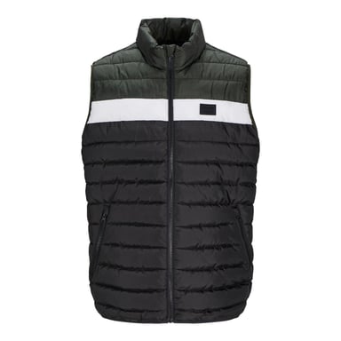 Jack & Jones Mens Puffer Gilet with Stand Up Collar Lightweight