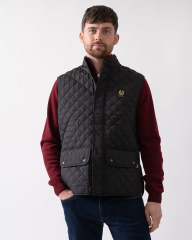 Men's Belstaff Icon Gilet in Black