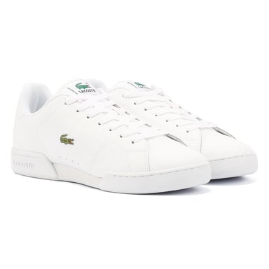 Lacoste Carnaby Cup Leren Trein Heren Wit
