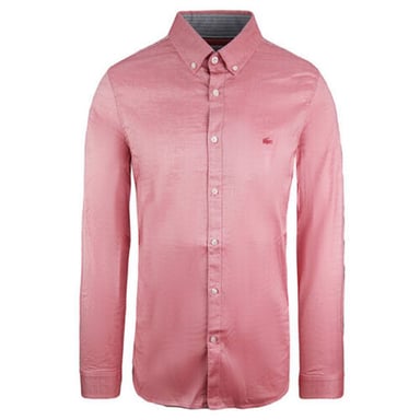 Lacoste Slim Fit Heren Roze Oxford Overhemd