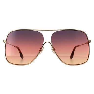 Victoria Beckham VB132S 711 goud bruin gradiënt zonnebril