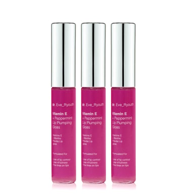 3 x Vitamine E en Pepermunt Lip Plumps 8ml