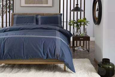 The Lyndon Company Amantea Super King Duvet Set Super King Size Blue
