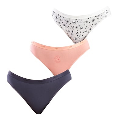 Pack-3 Slips Coton Strech D4C17 vrouw