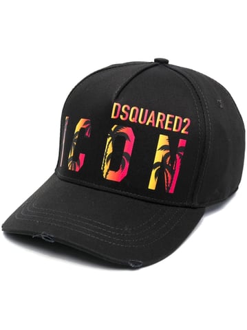 Dsquared2 Icon Tropische Baseballpet Zwart