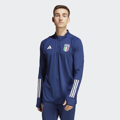 Men's adidas Italy 2023/24 Pro Training Top in Blue