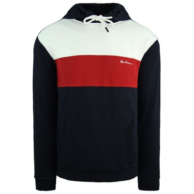 Ben Sherman Heren Navy Hoodie met panelen