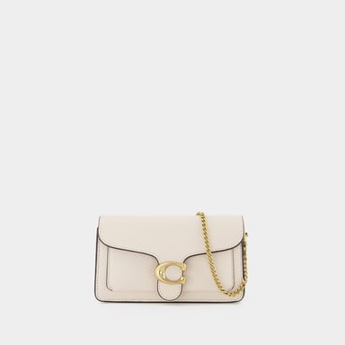Tabby Ketting Schoudertas - Coach - Leer - Krijt