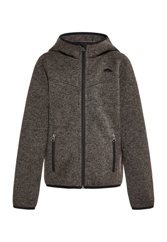 Schmuddelwedda Gebreide fleeceblouse meisjes (kinderen) grijs melange