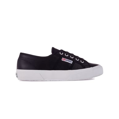 Superga Unisex 2750 Efglu Leather Trainers voor volwassenen (Zwart/Wit)
