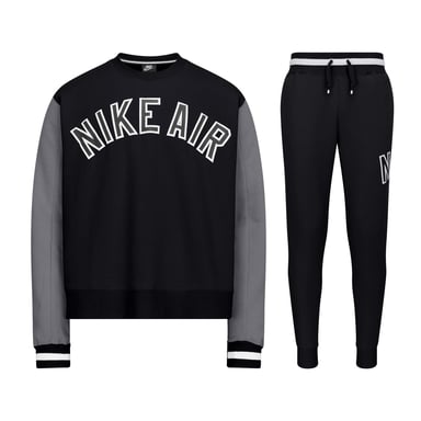 Nike Air Crew Neck Trainingspak in Zwart