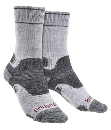 Bridgedale - Dames Wandelsokken Midgewicht Merino - Zilver / Grijs