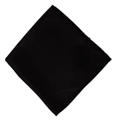 Dolce & Gabbana Heren Zwart 100% Zijden Vierkante Zakdoek Sjaal