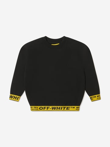 Off-White Boys Cotton Crew Neck Industrial Sweatshirt
