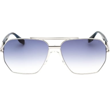 Marc Jacob Palladium blauwe lens zilveren zonnebril