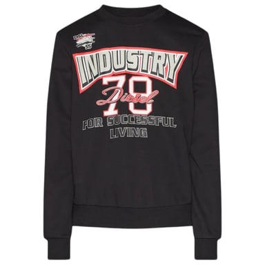 Diesel Industry 78 logo zwart sweatshirt