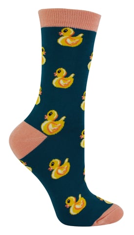 Miss Sparrow - Nieuwe rubberen eendensokken voor dames - Groenblauw