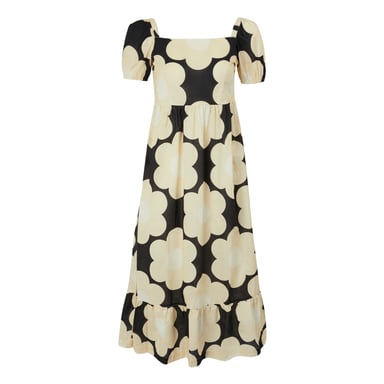 Regatta Dames/Dames Orla Kiely Sixties Daisy Summer Midi Dress (Zwart)