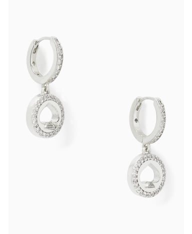 Pave Halo Huggies