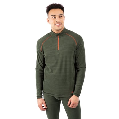 Trespass Heren Del Base Layer Top (Ivy/Zwart)