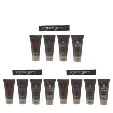 Cadeauset met 3 flessen Molton Brown Bodylotion 30 ml en 3 douchegels 30 ml