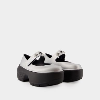 Stomp Mary Jane ballerina's - Crocs - Synthetisch - Zilver