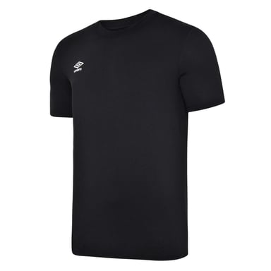 Umbro Heren Club Leisure T-Shirt (Zwart/Wit)