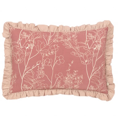 Wylder Mae Embroidered Cotton Cushion Cover