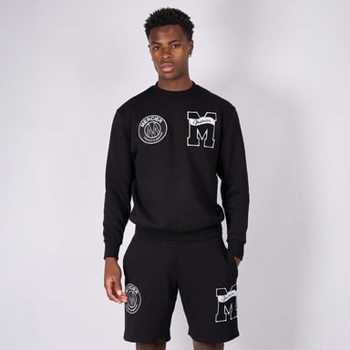 Heren Mercier Academy Crewneck Sweatshirt in zwart