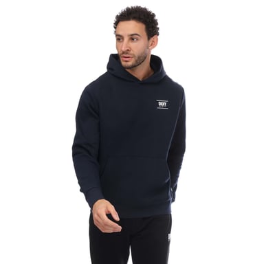 Heren DKNY Printed Logo Blackwater Hoodie in Navy