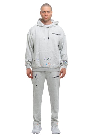 Tom Barron Heren Trainingspak Paint Splatter in oversize