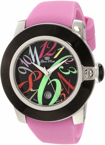 Glam Rock Dameshorloge Kwarts Zwart & Zilver