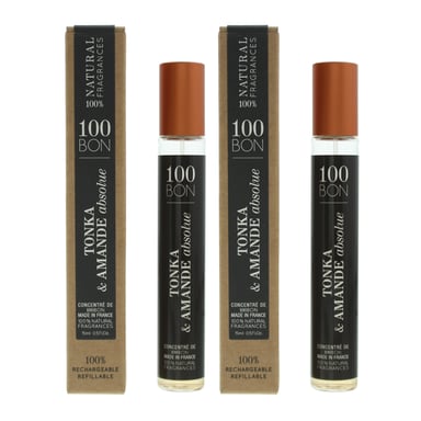 100 Bon Tonka & Amande Absolue Refillable Eau De Parfum 15ml x 2