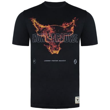 Under Armour x Project Rock Fire Zwart Crew Neck Heren T-shirt 1361732 001