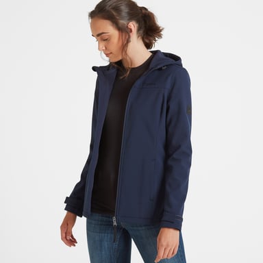 Keld Womens Softshell Hoodie Navy