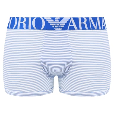 Emporio Armani Comfort Microfiber Heren Blauw/Wit Boxershort