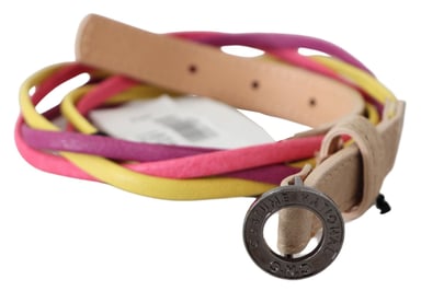 Gedraaide Lederen Cirkel Gesp Riem