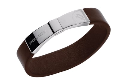Police: "Elapse" Brown Leather Wrist Watch