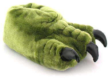 Nieuwe jongens/kinderen groen novelty monster claw slippers cadeau-ideen