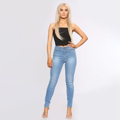 Dames Skinny Slim Fit Denim Jeans| Enzo Designer Womenswear