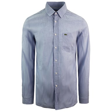 Lacoste Slim Fit Heren Blauw Overhemd