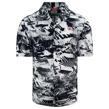 Timberland Stretch Korte Mouwen Heren Bloemen Zomer Overhemd A21A6 AE8