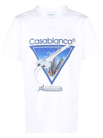 Casablanca 'Aiiiiir' T-shirt Wit