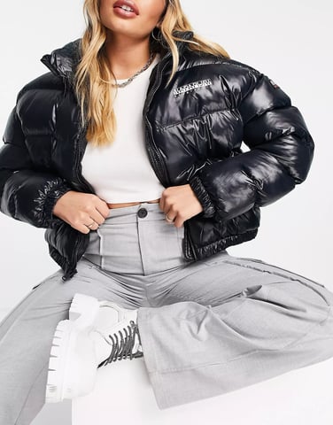 Napapijri Womens Box Puffer Jacket in Black
